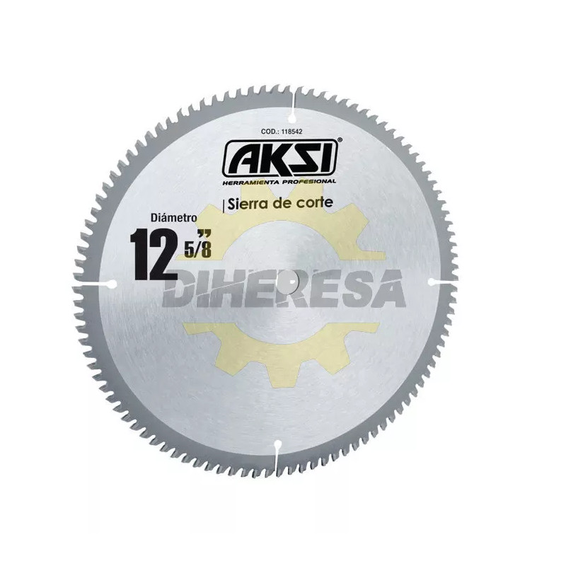 Sierra Circular Para Aluminio 12", 100 Dientes, Centro 5/8"