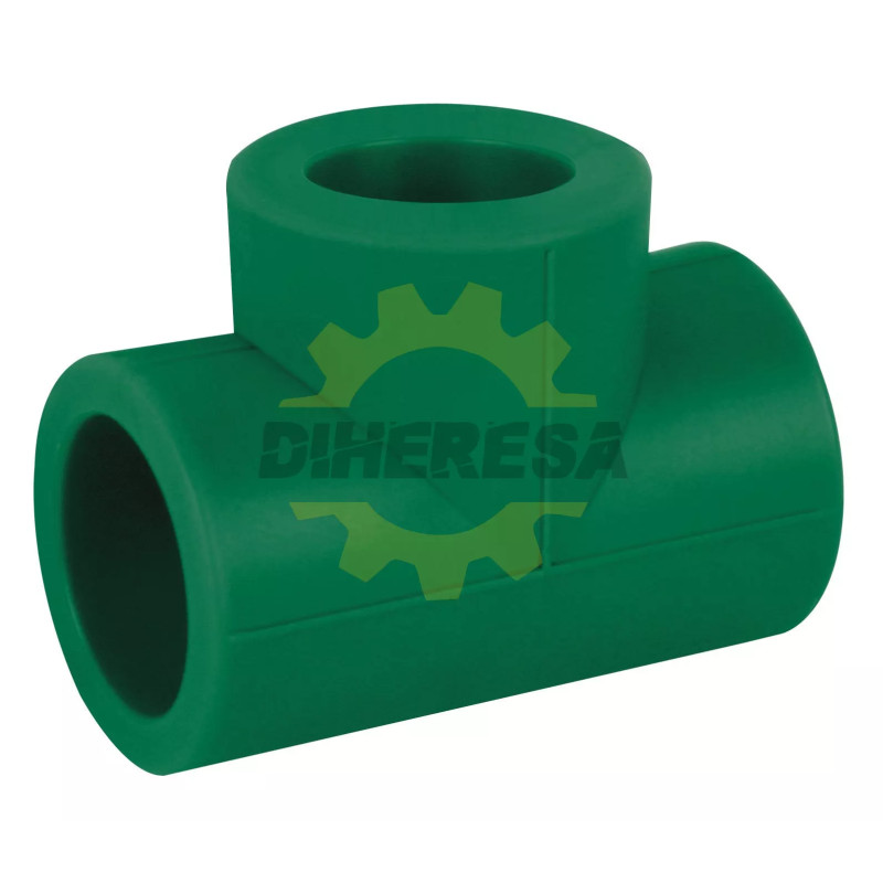 Ppr - Tee Reducida, 3/4" X 3/4" X 1/2" (25mm X 25mm X 32mm)