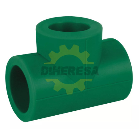 Ppr - Tee Reducida, 3/4" X 3/4" X 1/2" (25mm X 25mm X 32mm)