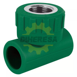 Ppr - Tee Rosca Central Hembra, 1/2" (20mm)