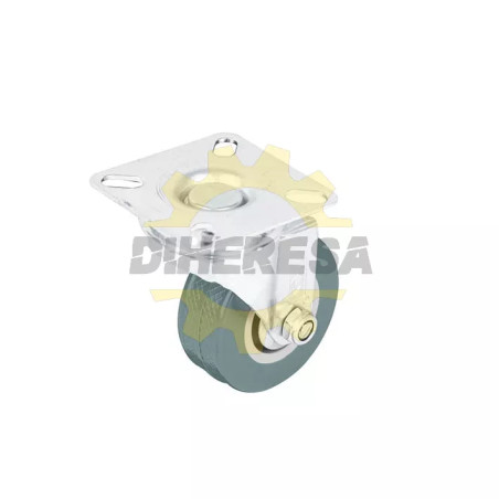 Rodaja Pvc Placa Movil 3"