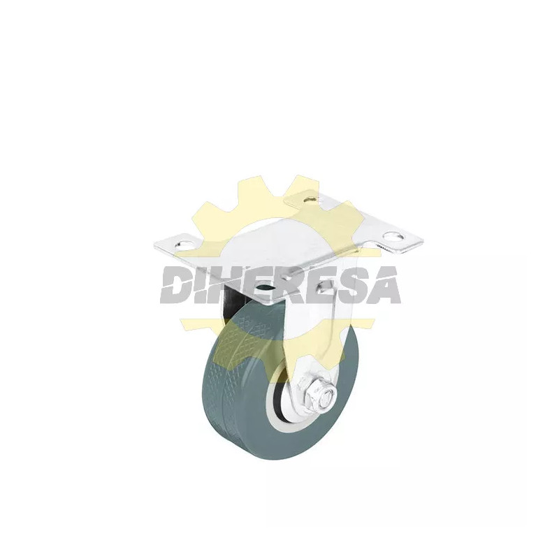 Rodaja Pvc Placa Fija 2"