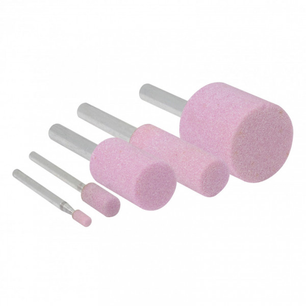 APM5W URREA Juego de 5 puntas montadas de óxido de aluminio rosa tipo W Urrea | DIHERESA