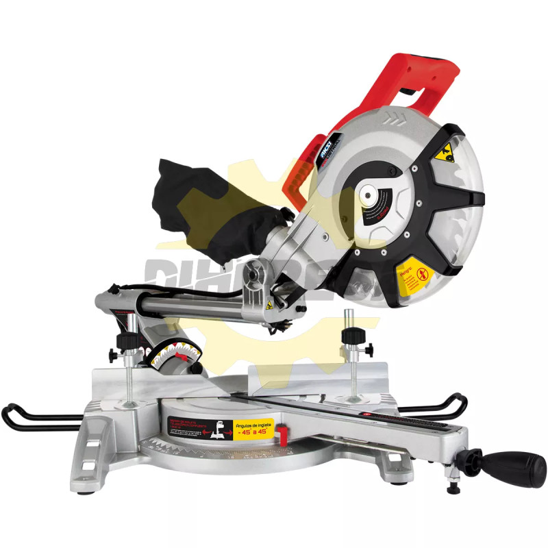 Sierra Inglete 1800w De 10" Compuesta Cortes 45