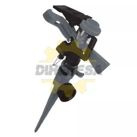 Aspersor Plastico 11"  C/Estaca Plastica De 1 Via