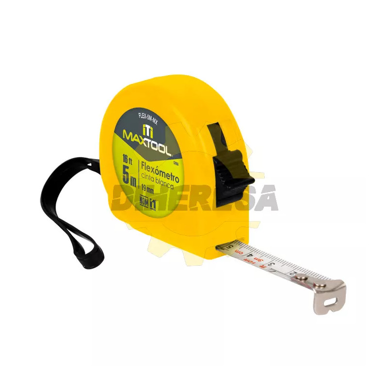 Flexometro De 5 Mts Color Amarillo