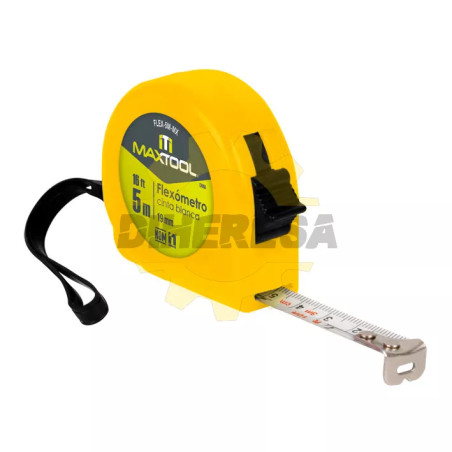Flexometro De 5 Mts Color Amarillo