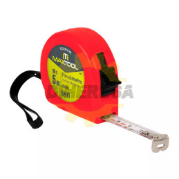 Flexometro De 5 Mts Color Rojo