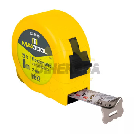 Flexometro De 8 Mts Color Amarillo