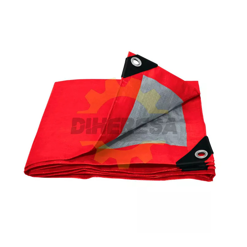 Lona De Polietileno Color Roja 4m X 5m