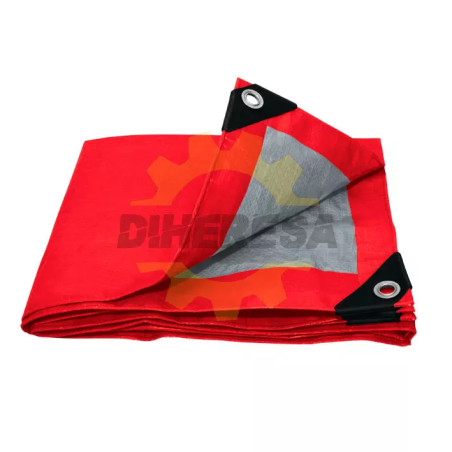 Lona De Polietileno Color Roja 4m X 6m