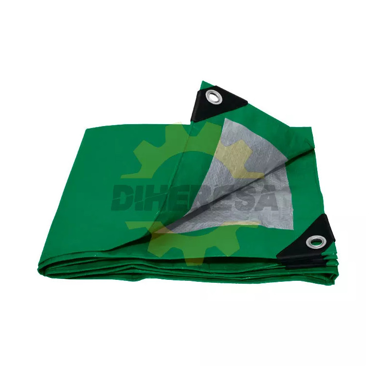 Lona De Polietileno Color Verde 4m X 6m