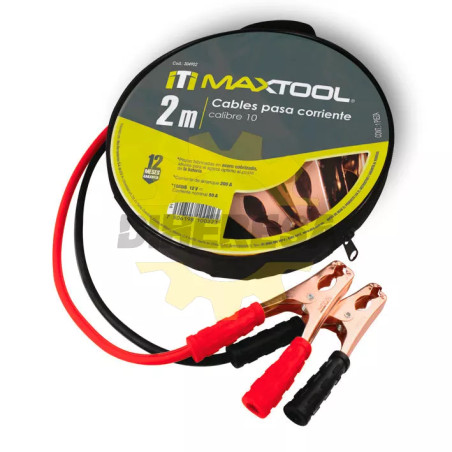 Cable Pasacorriente De 2 Mt Cal. 10