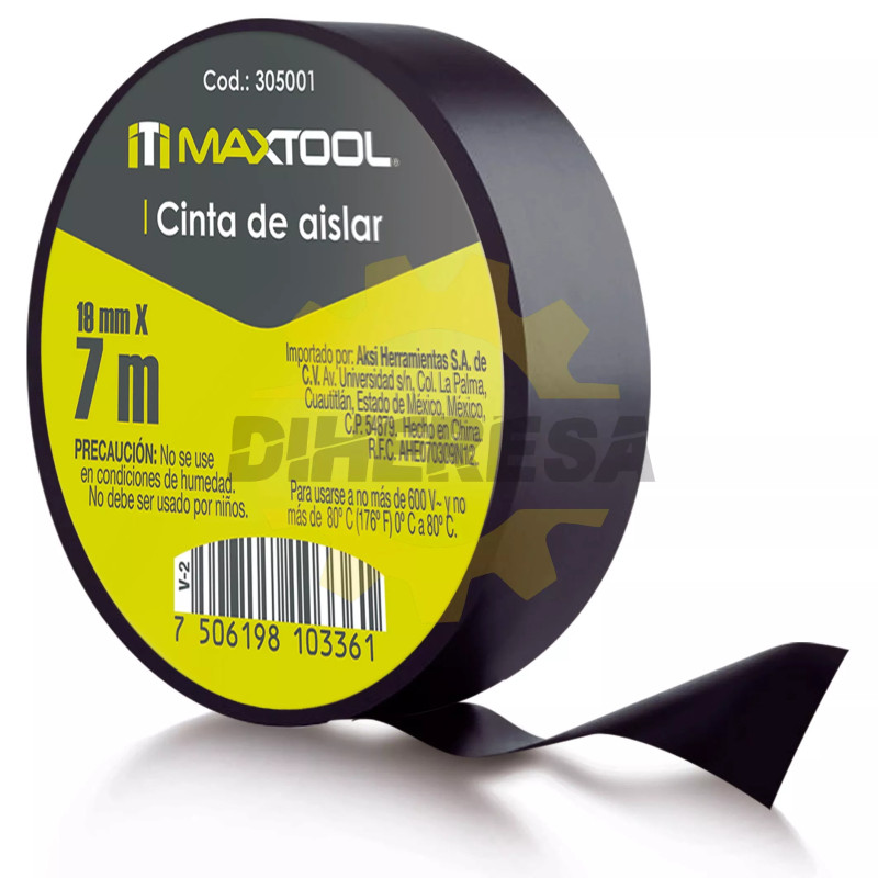 Cinta De Aislar 19mm X 7 Mt
