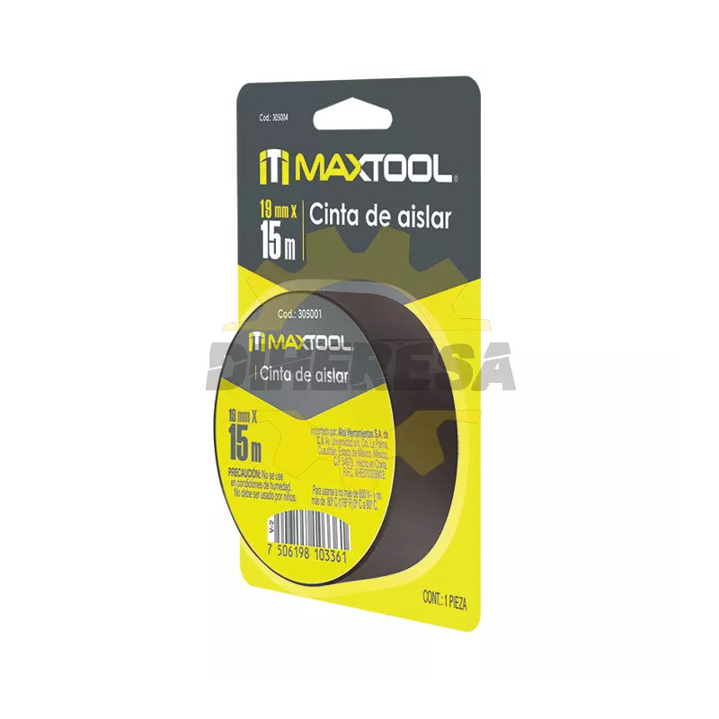 Cinta De Aislar 19mm X 15 Mt En Blister
