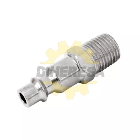 Conector Rapido De Acero Cromado (Macho)