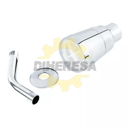 Regadera Estandar Con Brazo Plastico  Y Chapeton