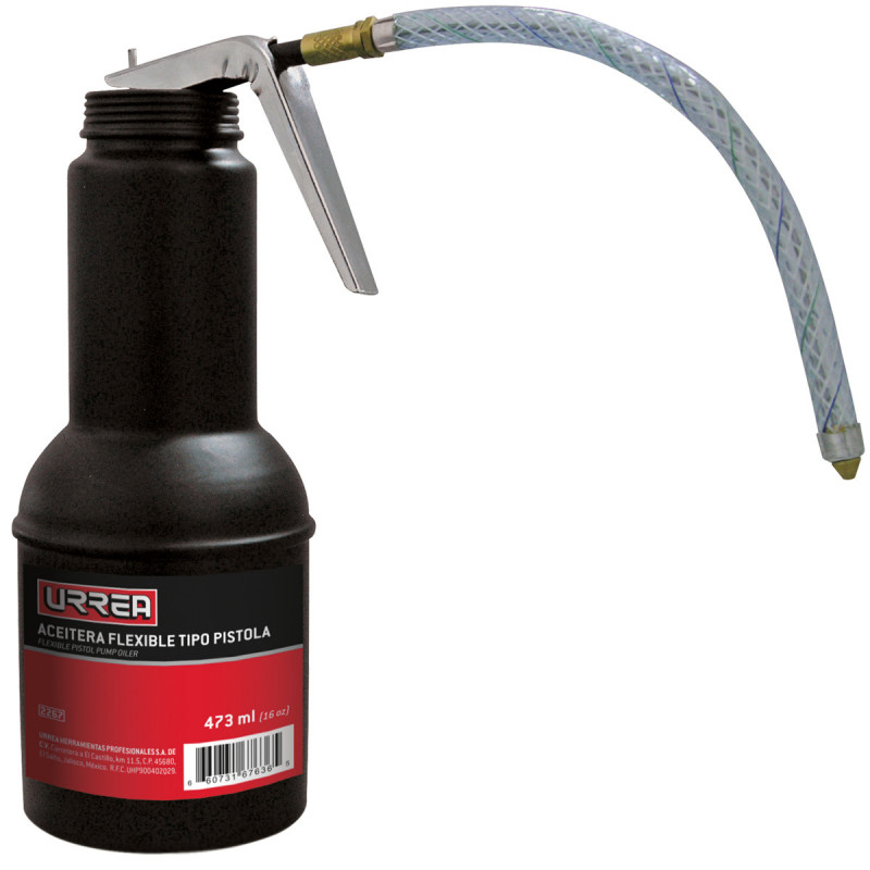 2267 URREA Aceitera flexible tipo pistola 16 oz Urrea | DIHERESA 2267 URREA Aceitera flexible tipo pistola 16 oz Urrea | DIHERESA