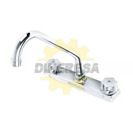 Mezcladora De Cocina 8" Cuello De Ganso Maneral 4 Puntas  Abs