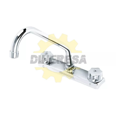 Mezcladora De Cocina 8" Cuello De Ganso Maneral 4 Puntas  Abs