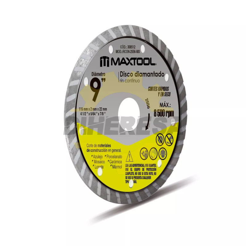 Disco Diamantado Rin Turbo  De 4 1/2" - Mx