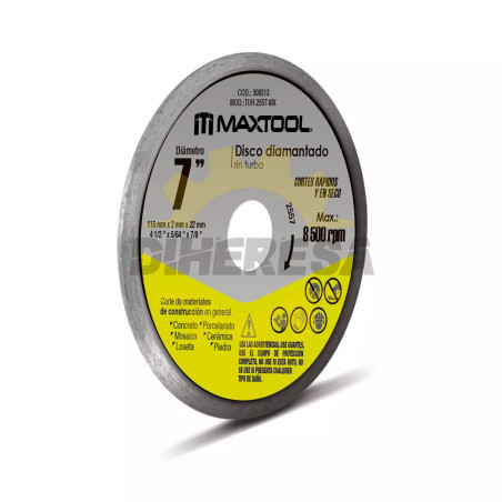 Disco Diamantado Rin Continuo De 7" - Mx