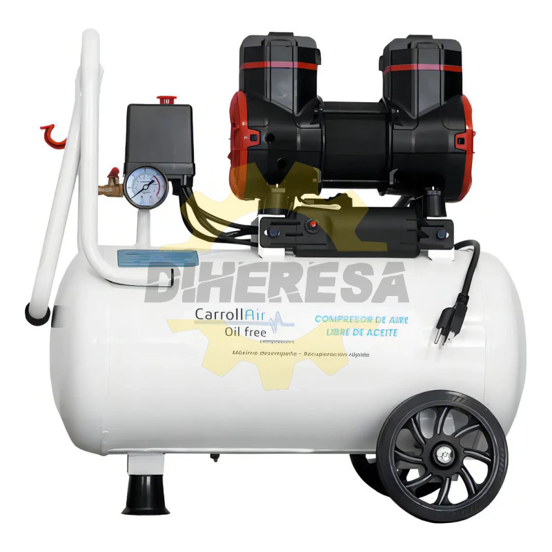 CAR-HSUD900X1X8L CARROLL Compresor Libre De Aceite 8lts 1.25hp