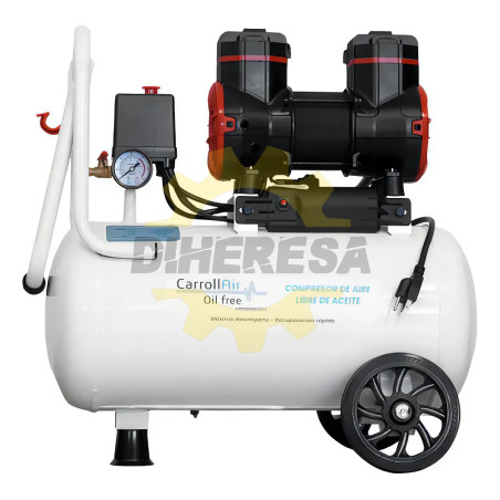 CAR-HSUD900X1X8L CARROLL Compresor Libre De Aceite 8lts 1.25hp
