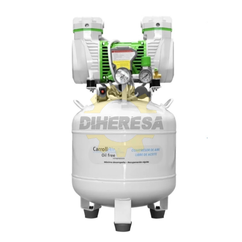 CAR-HSUDV800X1X30L CARROLL Compresor Libre De Aceite 30lts 1hp