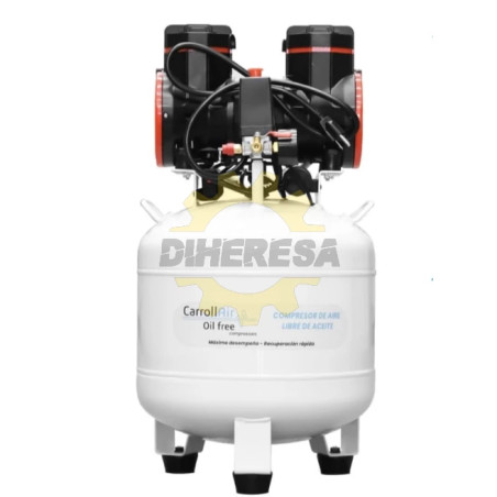 CAR-HSUD1450X1X30L CARROLL Compresor Libre De Aceite 30lts 2hp