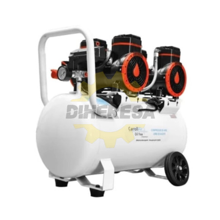 CAR-HSUD1450X2X50L CARROLL Compresor Libre De Aceite 50lts 4hp