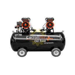 CAR-H100-2X900LA CARROLL Compresor Libre De Aceite 100lts 2.25hp