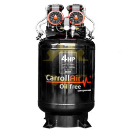 CAR-V150-2X1450-LA CARROLL Compresor Libre De Aceite 150lts 4hp