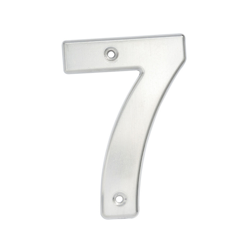 L607C LOCK Numero 7 bold 4" cromo satinado Lock | DIHERESA