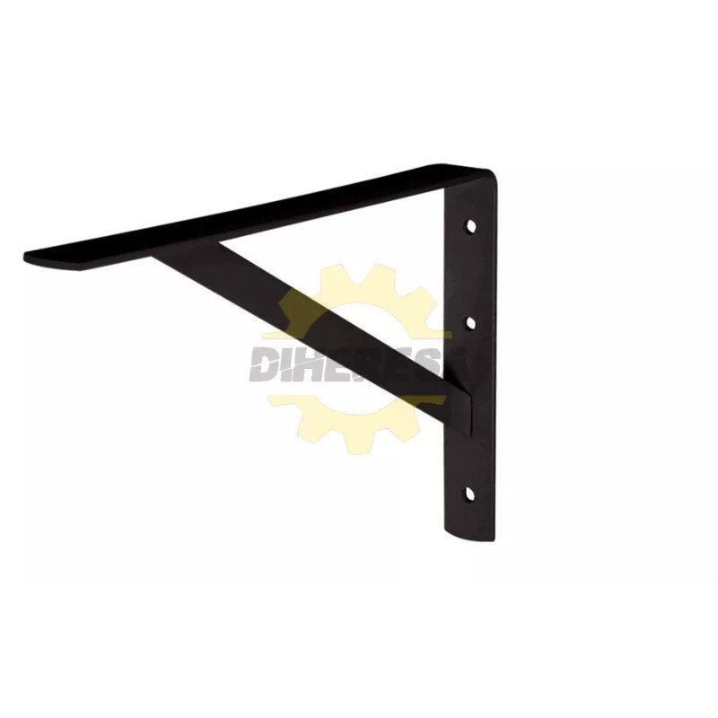 Mensula Reforzada Color Negro 10""X16""