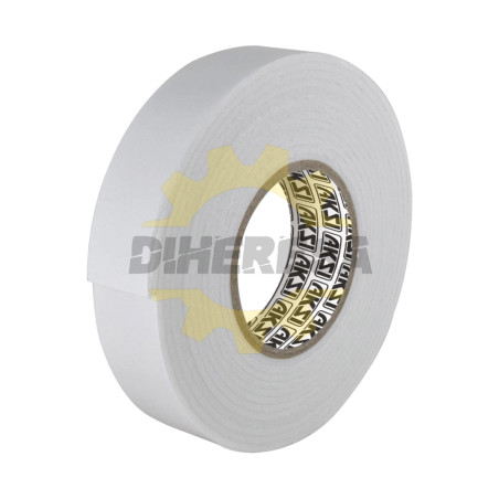 Cinta De Montaje 1.5 Mts X 19 Mm Blanca