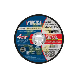 Disco Corte De Metal Y Acero Inox. 4 1/2" X 1 Mm, Tipo 1- Alto Rendimiento