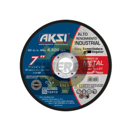 Disco Desbaste De Metal 7" X 6mm, Tipo 27- Alto Rendimiento