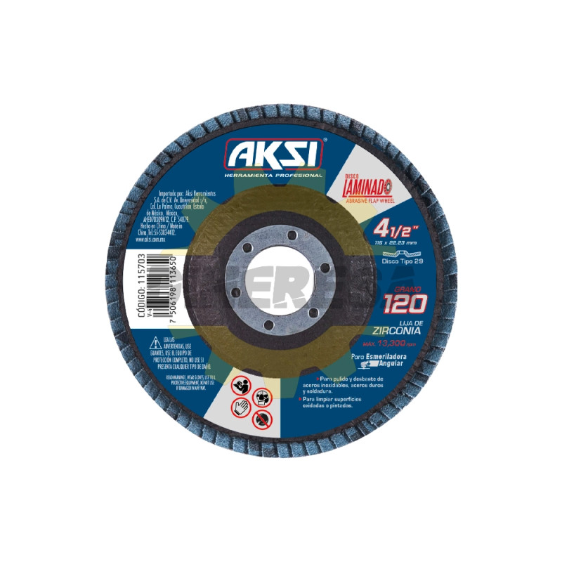 Disco Laminado  De 4 1/2" Tipo 29 Grano 120