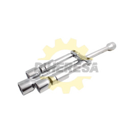 Llave De Cruz Plegable 14"". Sockets 17mm, 3/4"", 13/16"", 7/8""