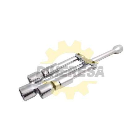 Llave De Cruz Plegable 14"". Sockets 17mm, 3/4"", 13/16"", 7/8""