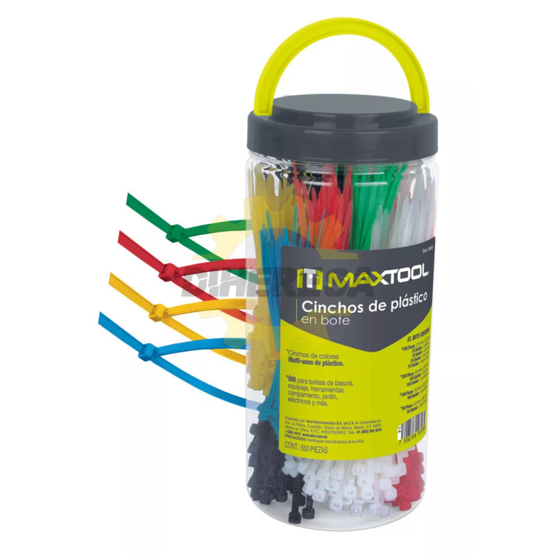 Cinchos De Plastico En Bote  650 Pzs