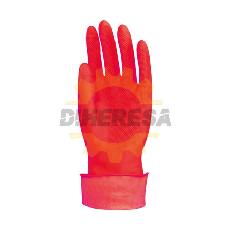 Guantes De Latex Para Limpieza Grandes - Rojo