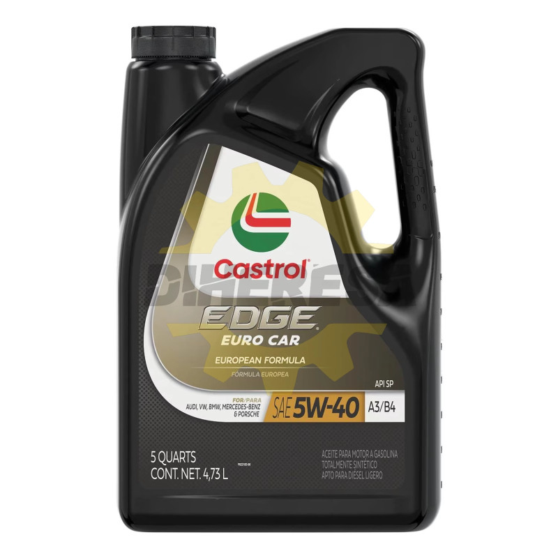 Castrol EDGE 5W-40 Aceite de Motor Sintético Avanzado Totalmente, 5 Cuartos RFID