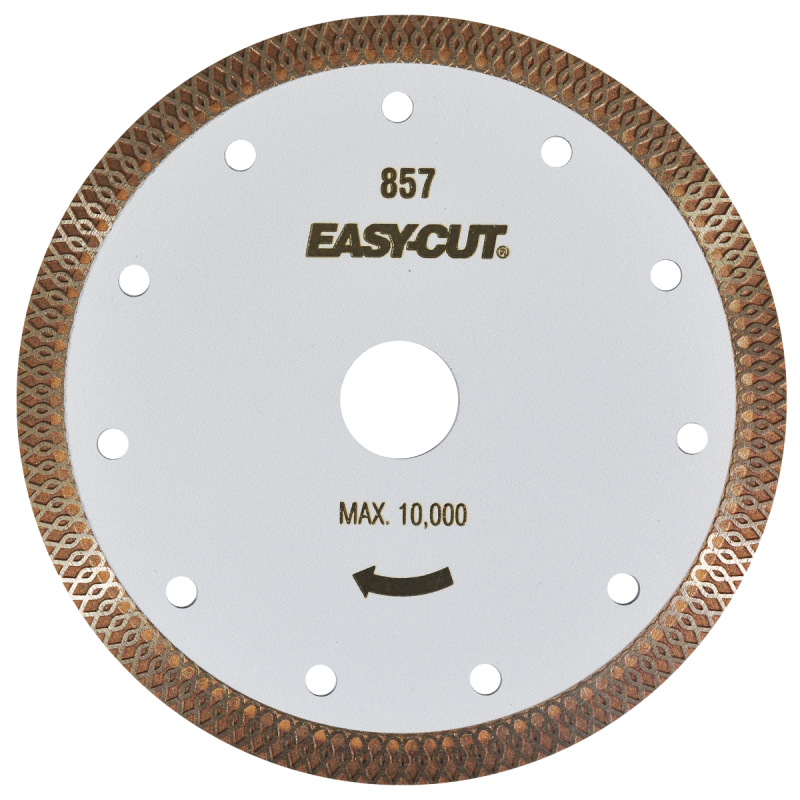 Disco de diamante turbo de 6 x 0.067 x 7/8 Pulgadas para corte de cuarcita y loseta dura.