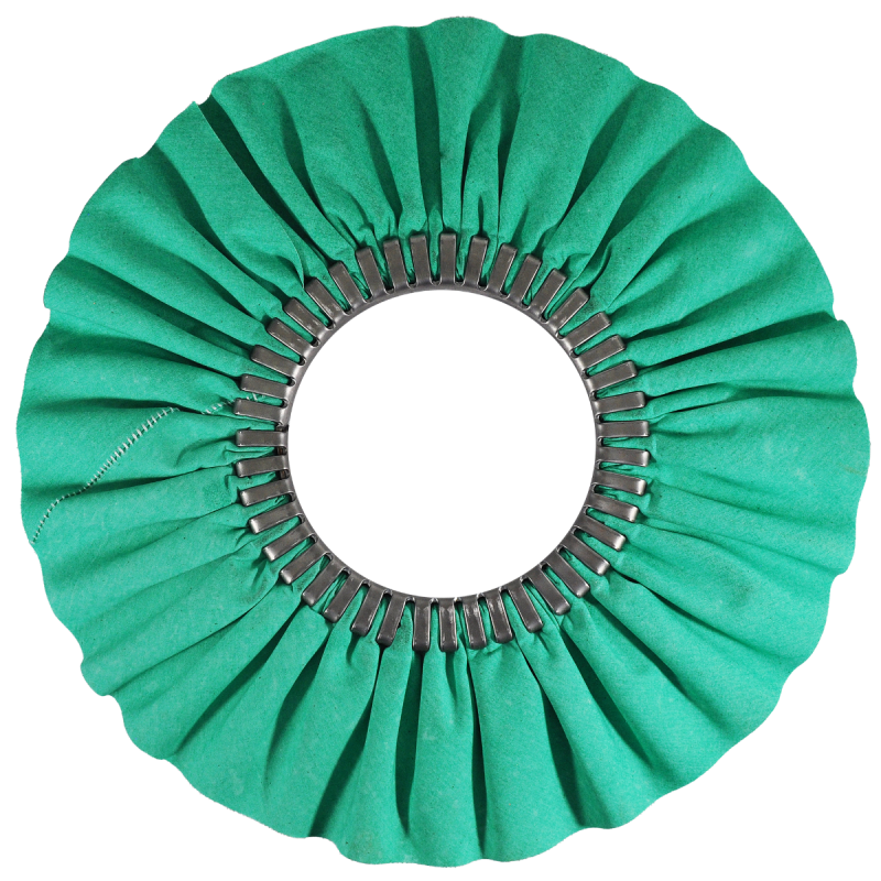 Rueda de tela tratada de 18 x 7 Pulgadas para pulido.