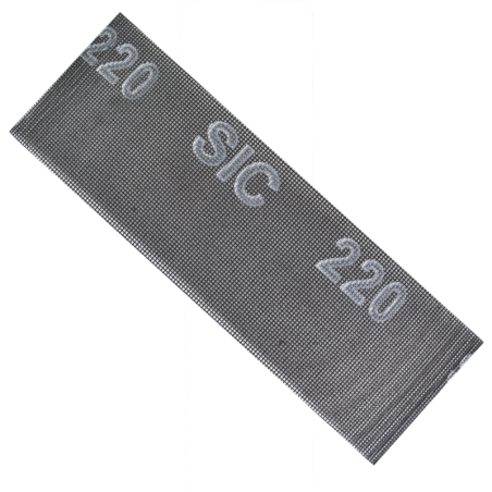 Hoja de malla de 4 x 12 - 1/2 Pulgadas, TIMAC - 220 para lijado de superficies.