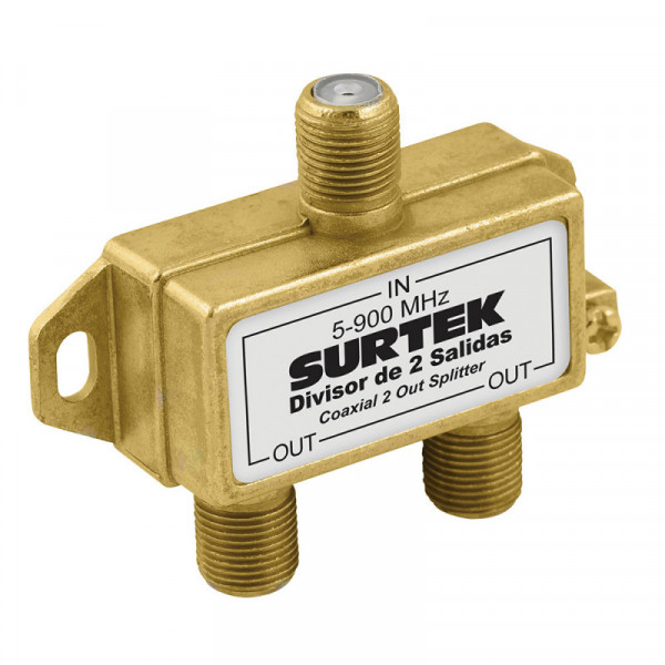 153206 SURTEK Divisor coaxial 1 entrada 2 salidas Surtek | DIHERESA