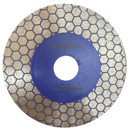 Disco de diamante 2 en 1 para corte y desbaste 5 x 1/16 x 7/8.