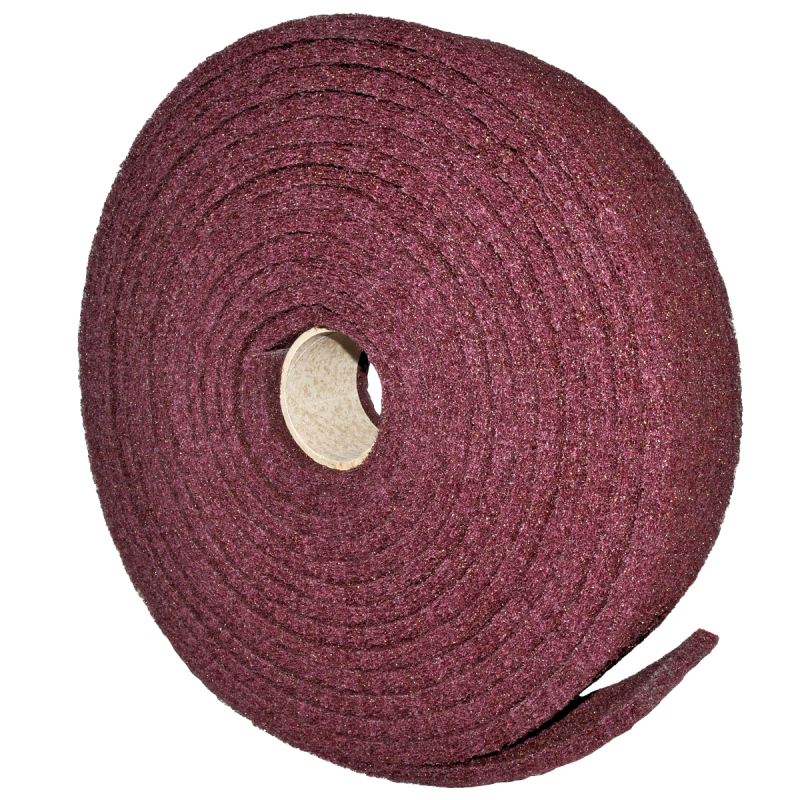 Rollo de fibra de 100 x 10,000 m de óxido de aluminio - grano medio para dar acabado.